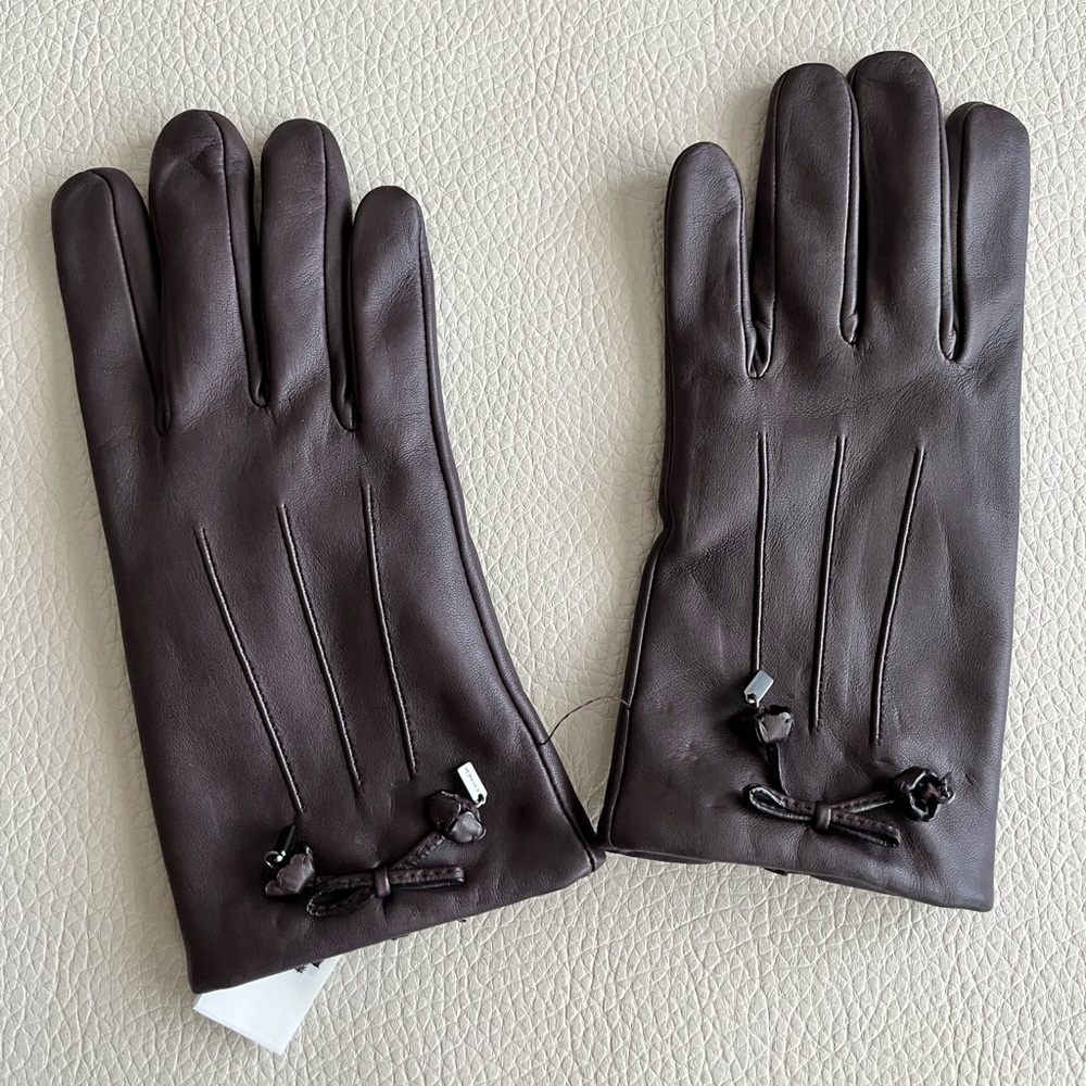 Brand New Authentic COACH Women’s Leather Gloves